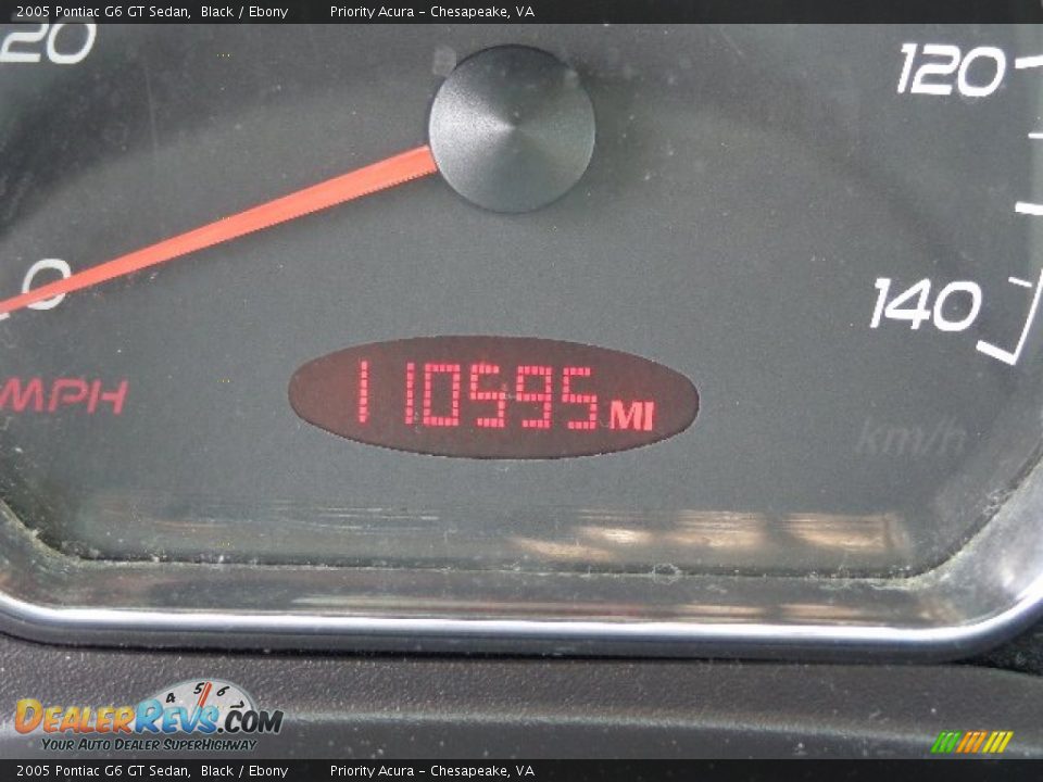 2005 Pontiac G6 GT Sedan Black / Ebony Photo #23