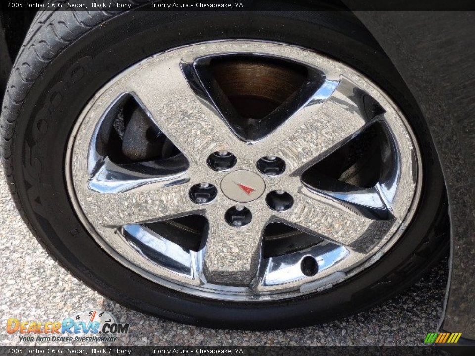 2005 Pontiac G6 GT Sedan Black / Ebony Photo #24