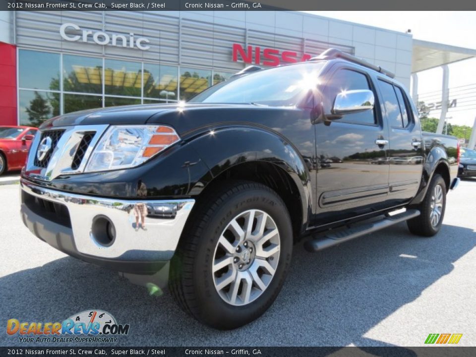 2012 Nissan Frontier SL Crew Cab Super Black / Steel Photo #1