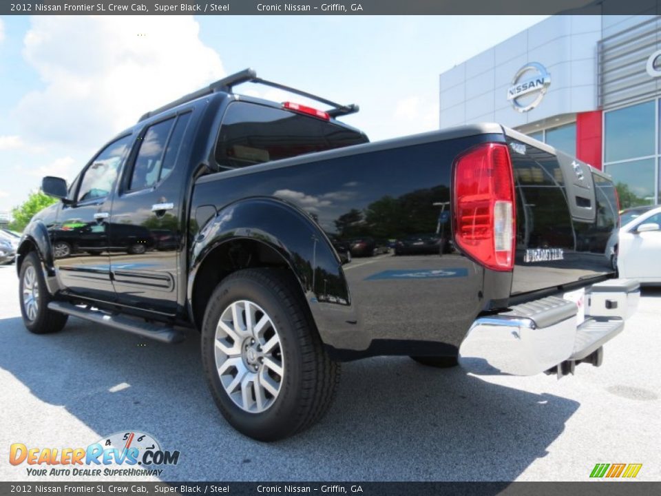 2012 Nissan Frontier SL Crew Cab Super Black / Steel Photo #3