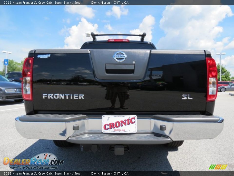 2012 Nissan Frontier SL Crew Cab Super Black / Steel Photo #4