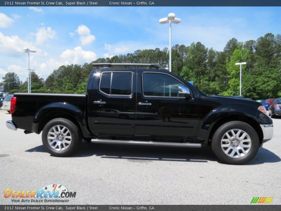 2012 Nissan Frontier SL Crew Cab Super Black / Steel Photo #6