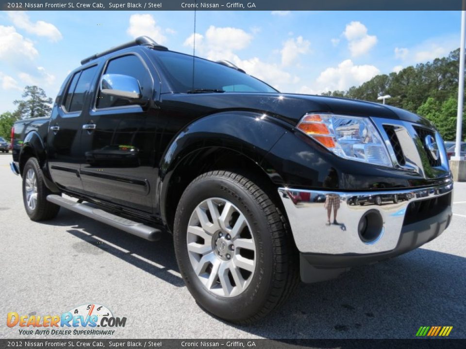 2012 Nissan Frontier SL Crew Cab Super Black / Steel Photo #7