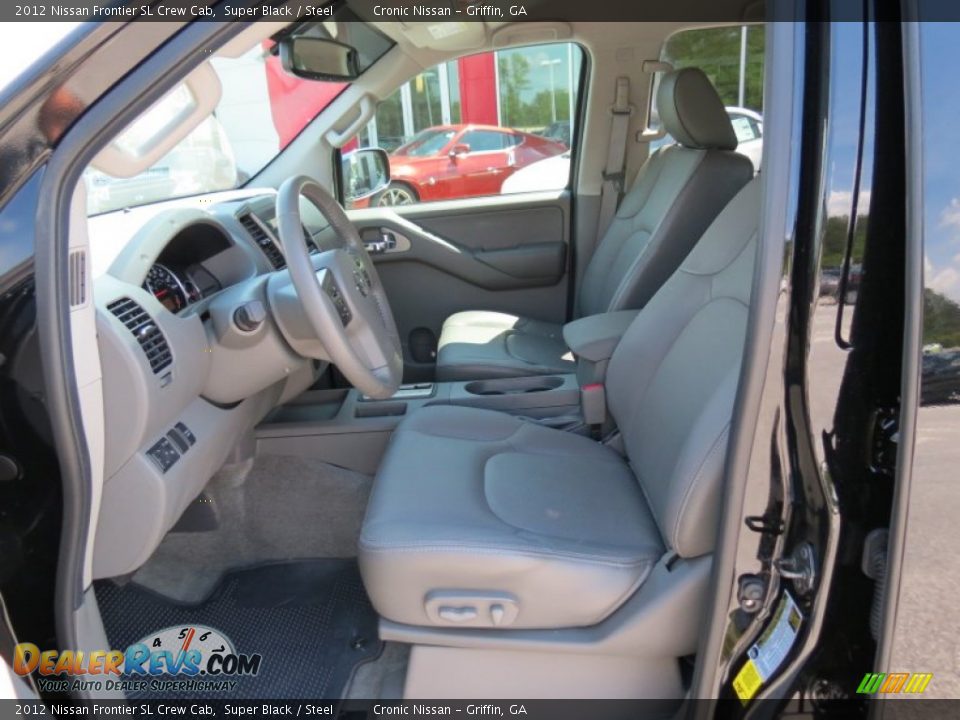2012 Nissan Frontier SL Crew Cab Super Black / Steel Photo #10