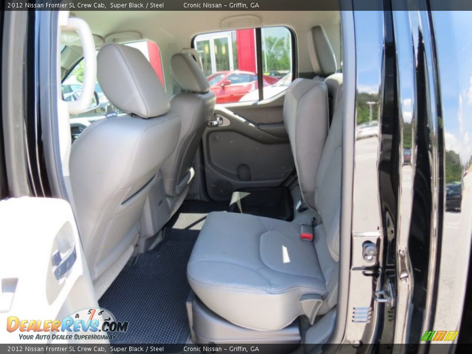 2012 Nissan Frontier SL Crew Cab Super Black / Steel Photo #12