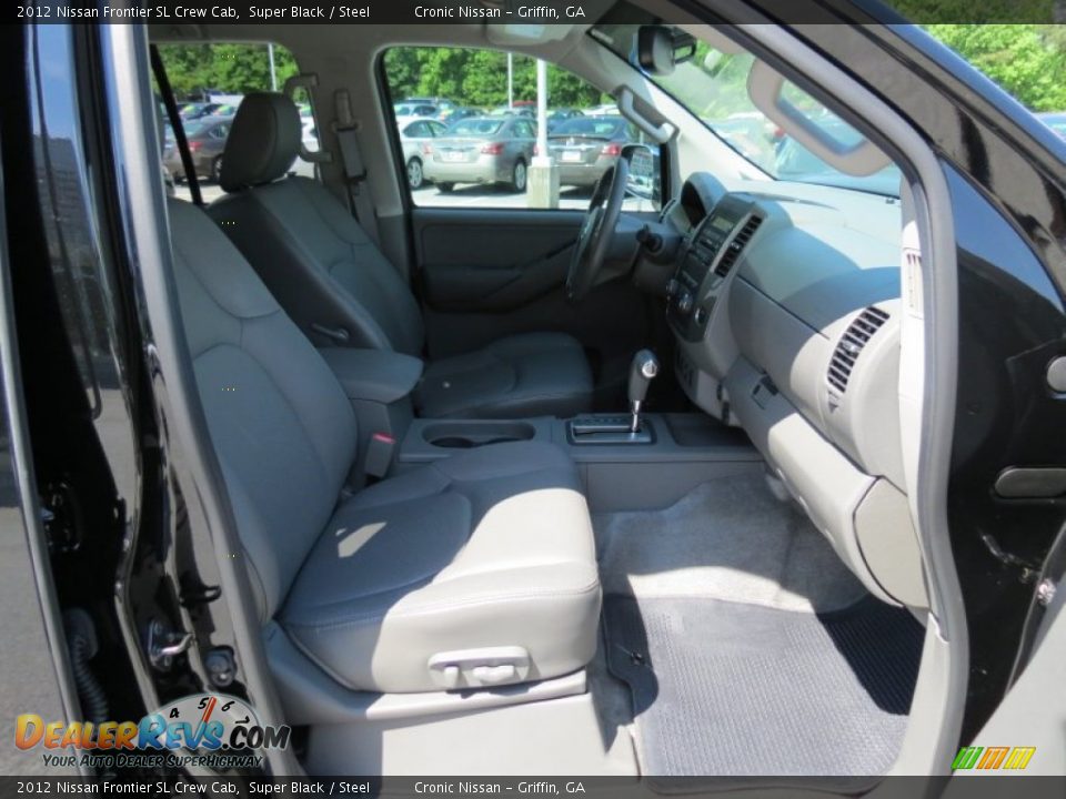 2012 Nissan Frontier SL Crew Cab Super Black / Steel Photo #15