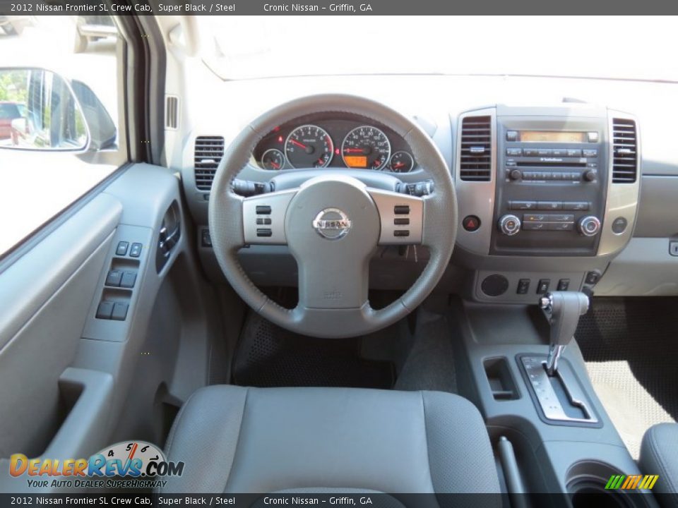 2012 Nissan Frontier SL Crew Cab Super Black / Steel Photo #19