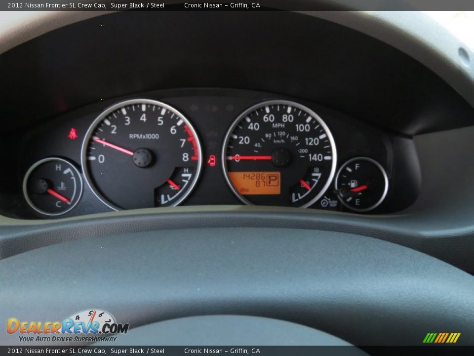 2012 Nissan Frontier SL Crew Cab Super Black / Steel Photo #20