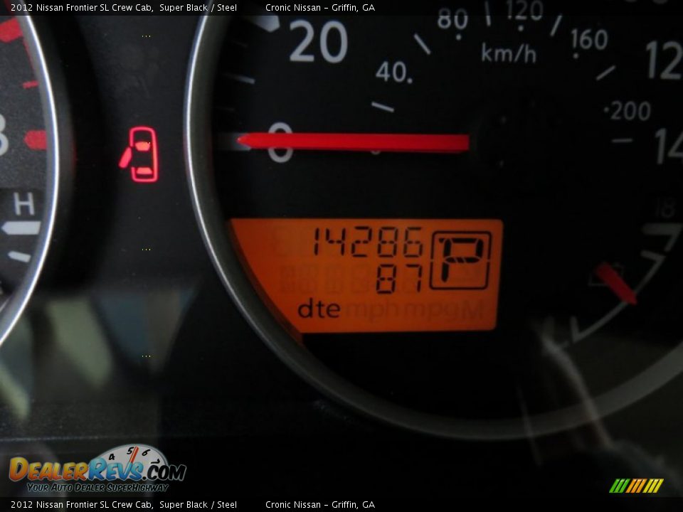 2012 Nissan Frontier SL Crew Cab Super Black / Steel Photo #21