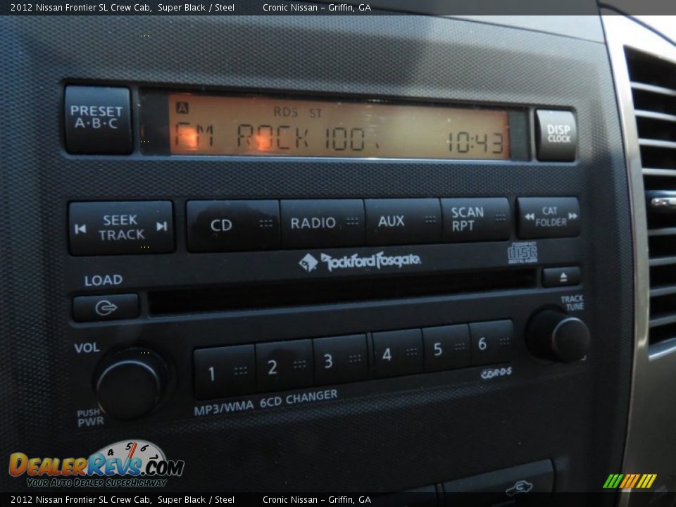 2012 Nissan Frontier SL Crew Cab Super Black / Steel Photo #22