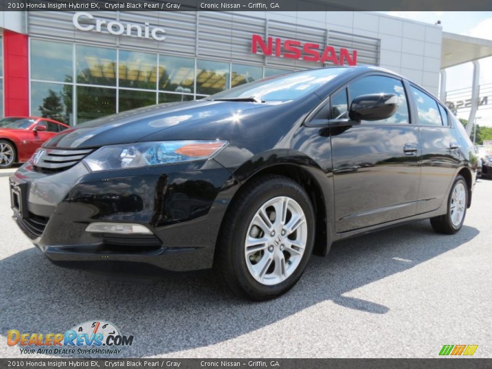 2010 Honda Insight Hybrid EX Crystal Black Pearl / Gray Photo #1