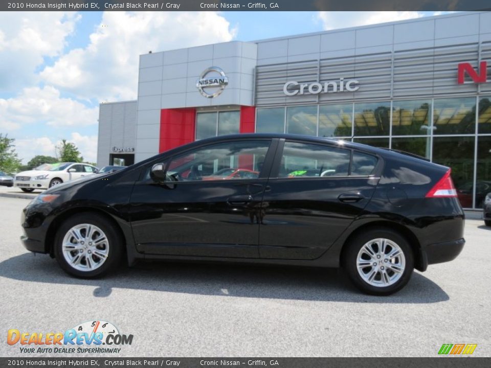 2010 Honda Insight Hybrid EX Crystal Black Pearl / Gray Photo #2