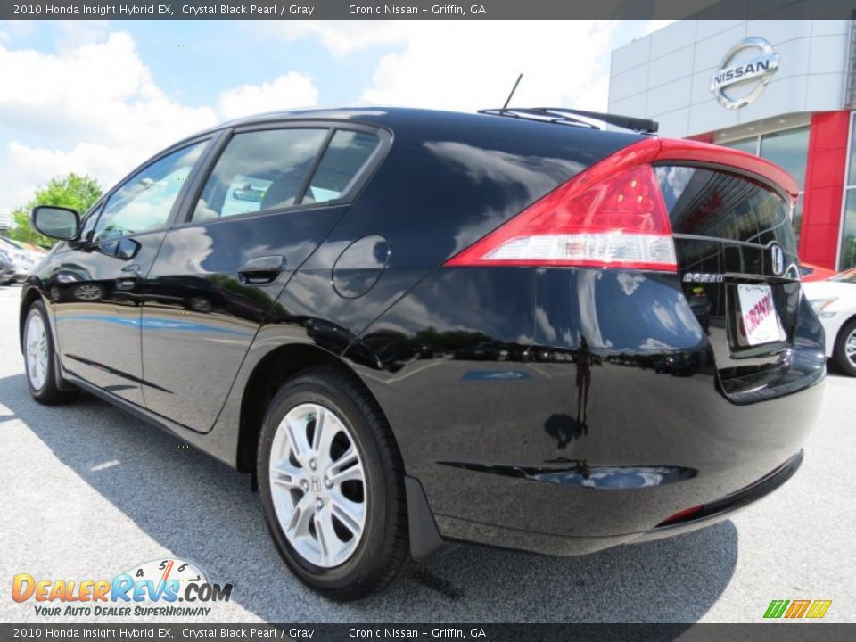2010 Honda Insight Hybrid EX Crystal Black Pearl / Gray Photo #3