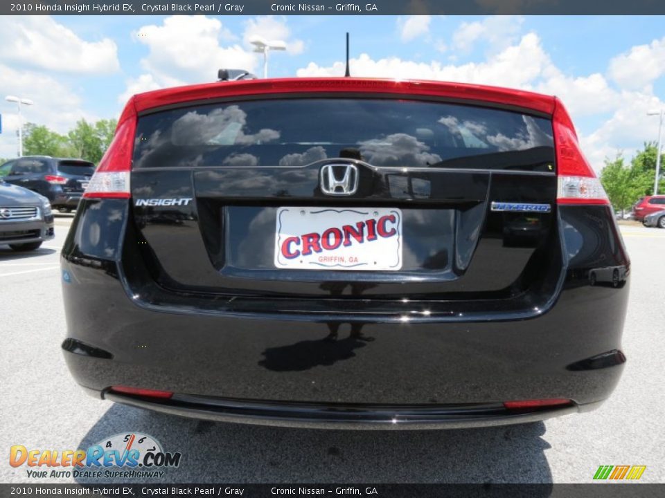 2010 Honda Insight Hybrid EX Crystal Black Pearl / Gray Photo #4