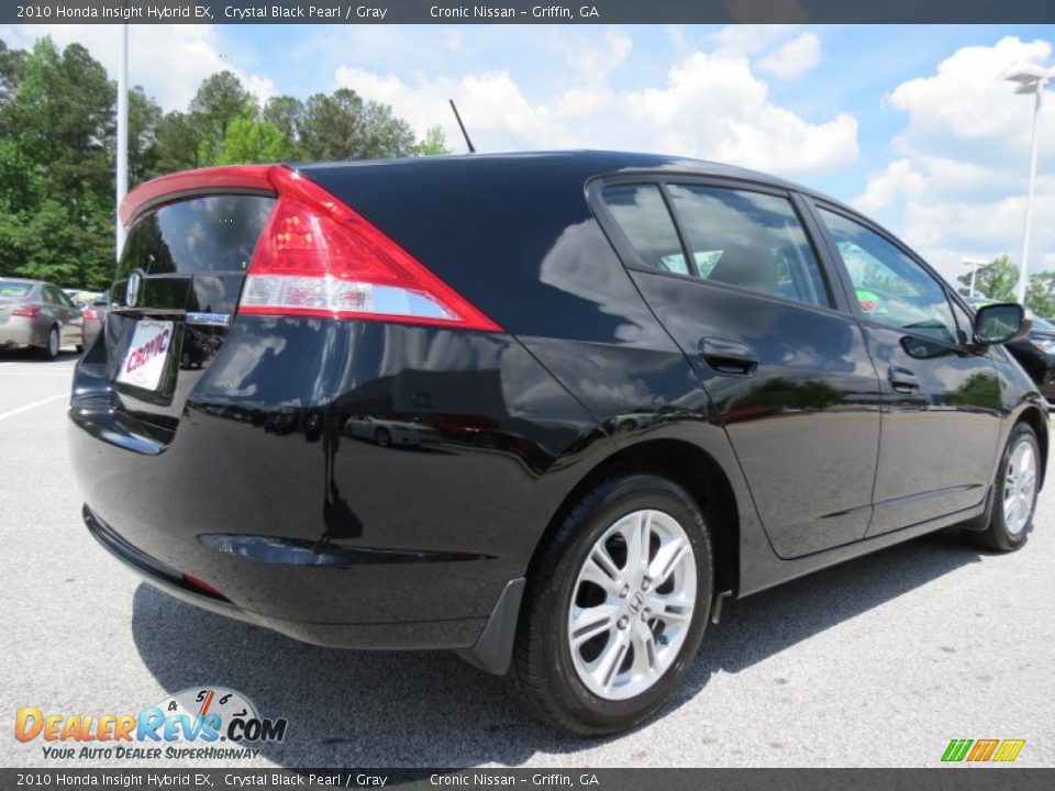 2010 Honda Insight Hybrid EX Crystal Black Pearl / Gray Photo #5