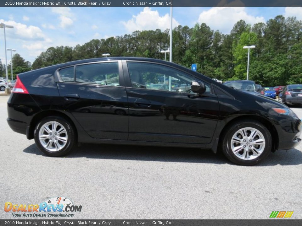2010 Honda Insight Hybrid EX Crystal Black Pearl / Gray Photo #6