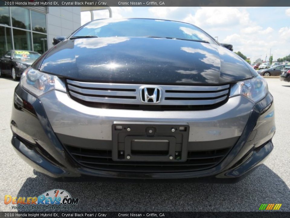 2010 Honda Insight Hybrid EX Crystal Black Pearl / Gray Photo #8
