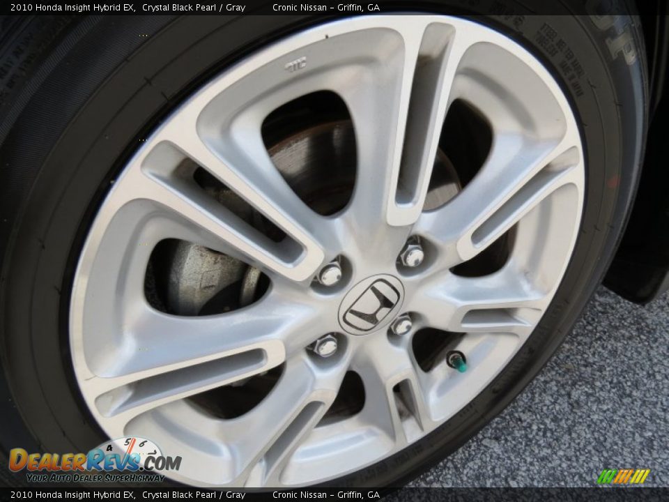 2010 Honda Insight Hybrid EX Crystal Black Pearl / Gray Photo #9
