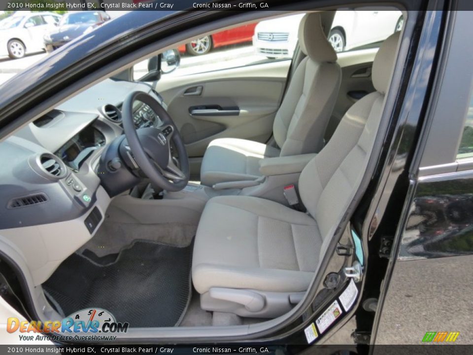 2010 Honda Insight Hybrid EX Crystal Black Pearl / Gray Photo #10