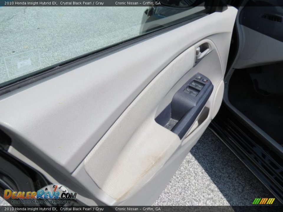 2010 Honda Insight Hybrid EX Crystal Black Pearl / Gray Photo #11