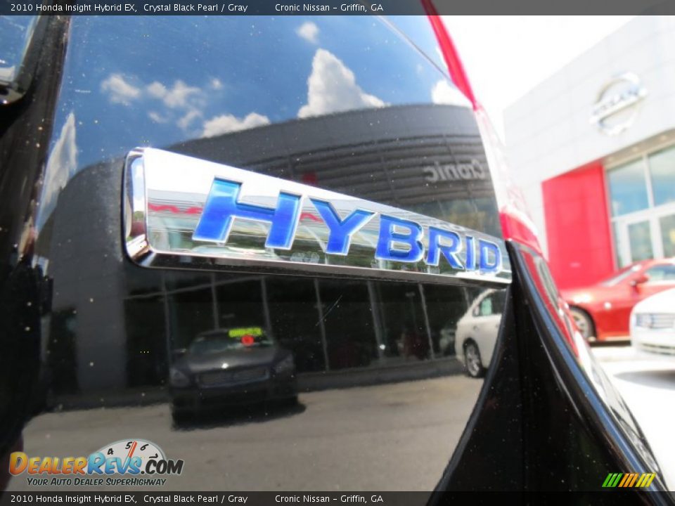 2010 Honda Insight Hybrid EX Crystal Black Pearl / Gray Photo #13