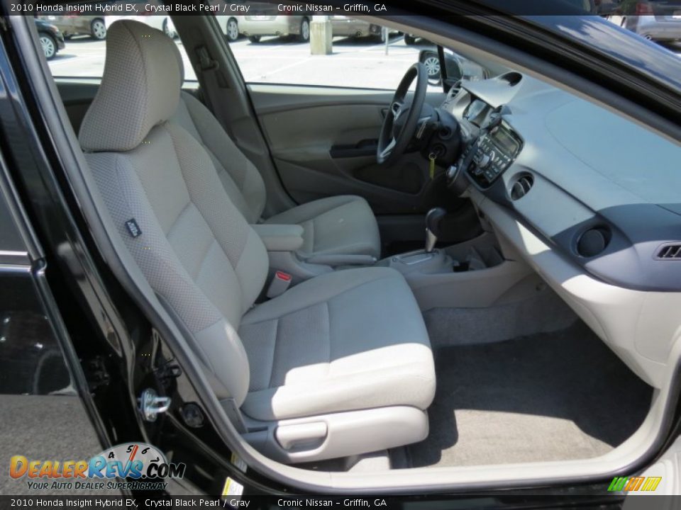 2010 Honda Insight Hybrid EX Crystal Black Pearl / Gray Photo #15