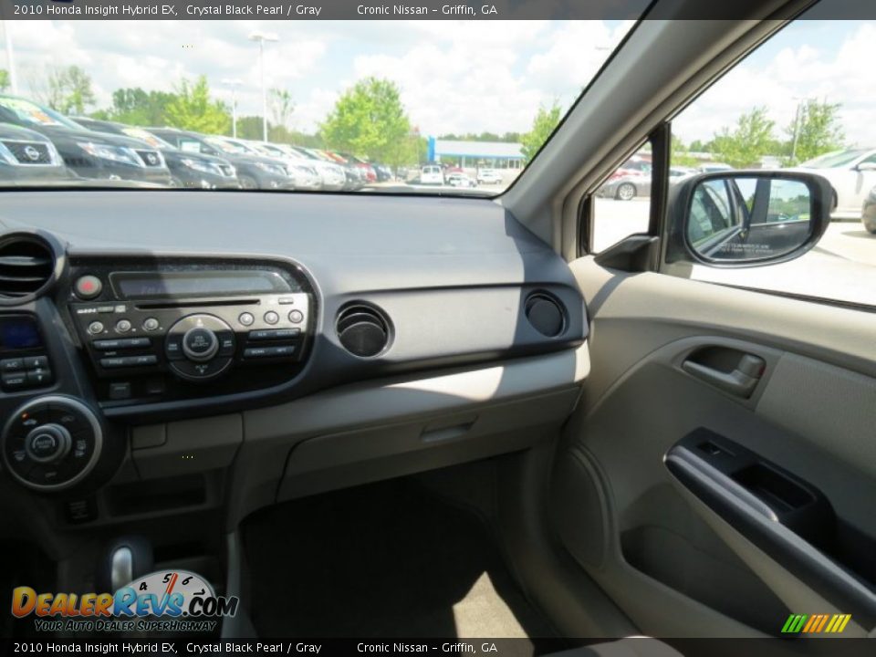 2010 Honda Insight Hybrid EX Crystal Black Pearl / Gray Photo #16