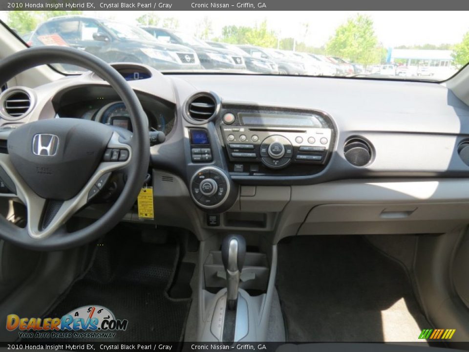 2010 Honda Insight Hybrid EX Crystal Black Pearl / Gray Photo #17