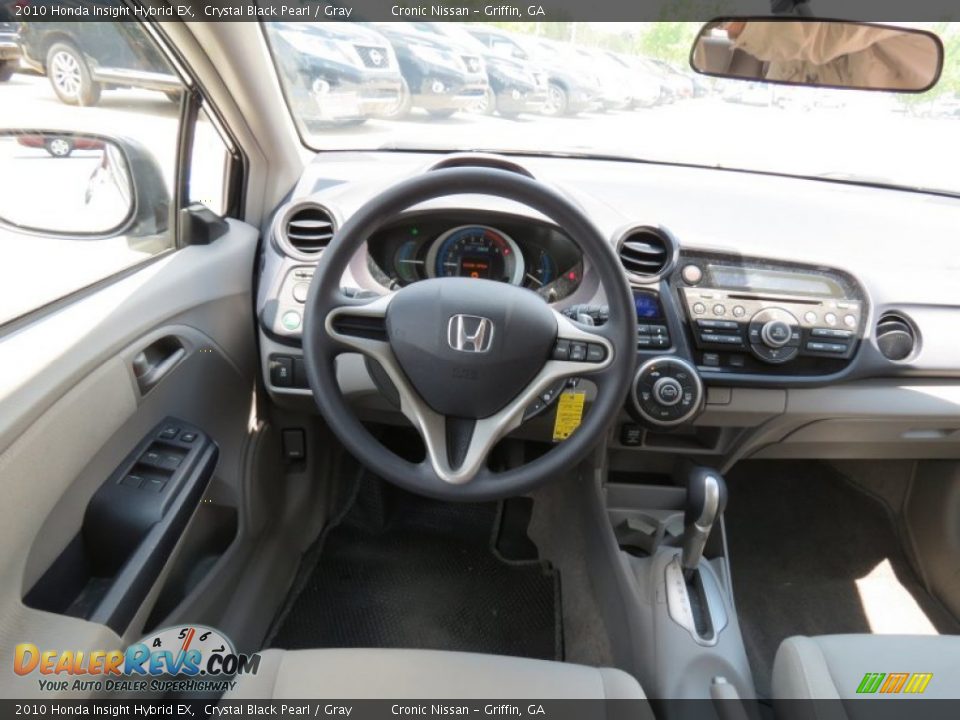 2010 Honda Insight Hybrid EX Crystal Black Pearl / Gray Photo #19