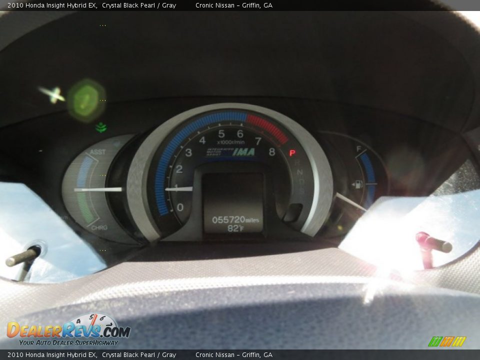 2010 Honda Insight Hybrid EX Crystal Black Pearl / Gray Photo #20