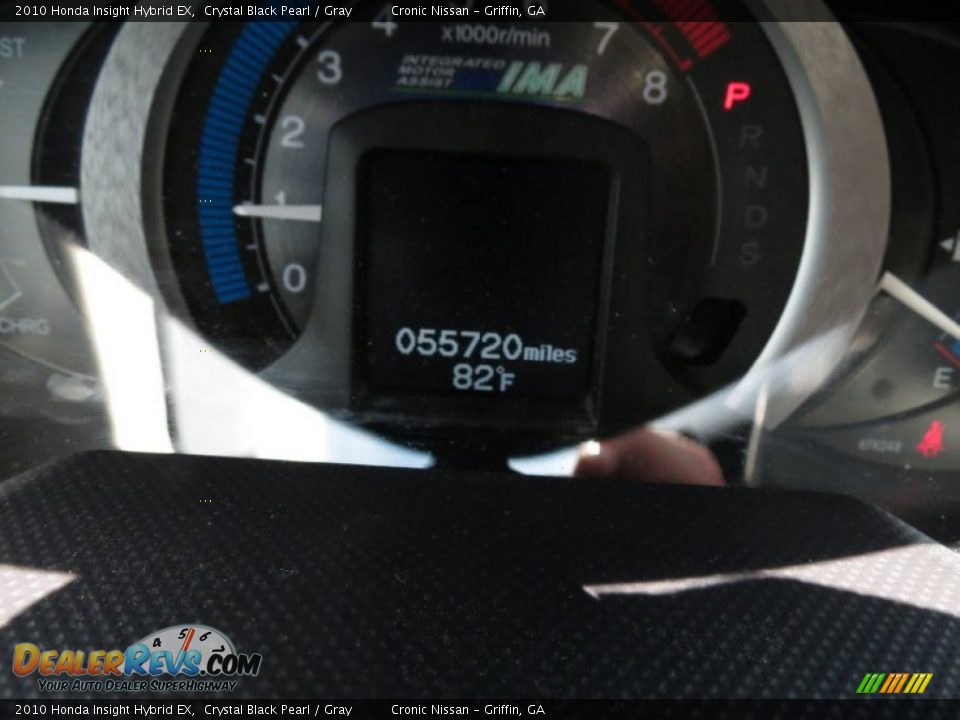 2010 Honda Insight Hybrid EX Crystal Black Pearl / Gray Photo #22