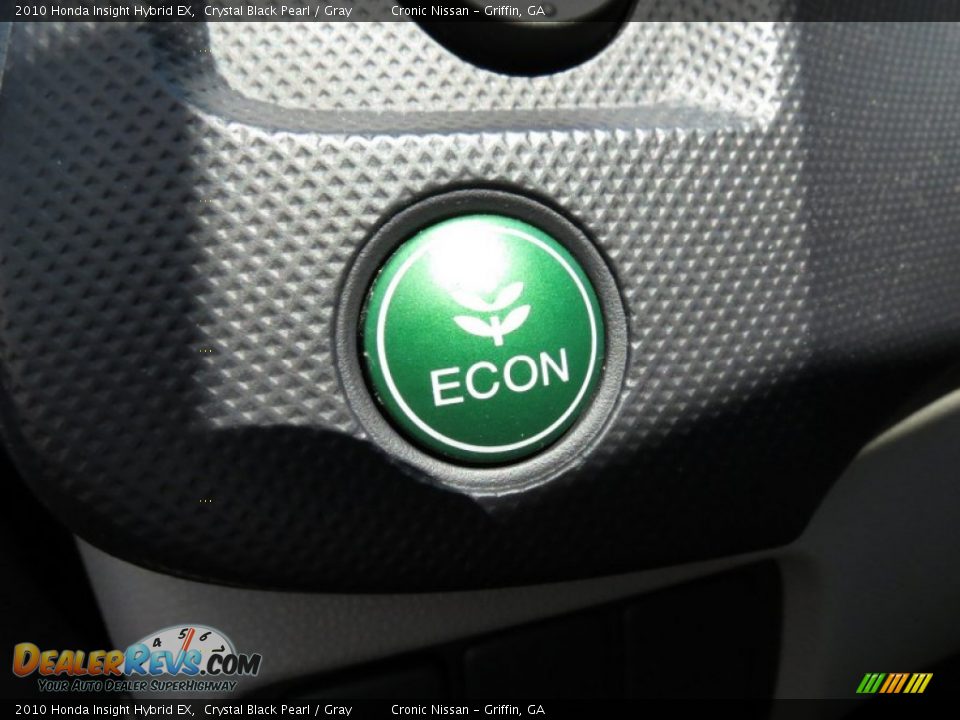 2010 Honda Insight Hybrid EX Crystal Black Pearl / Gray Photo #23