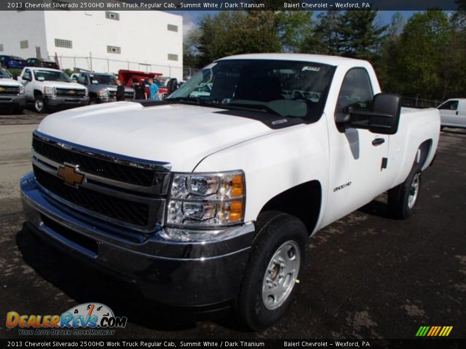 2013 Chevrolet Silverado 2500HD Work Truck Regular Cab Summit White / Dark Titanium Photo #2