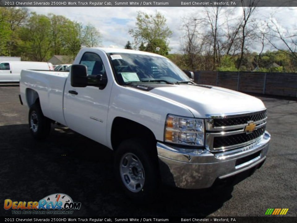 2013 Chevrolet Silverado 2500HD Work Truck Regular Cab Summit White / Dark Titanium Photo #4