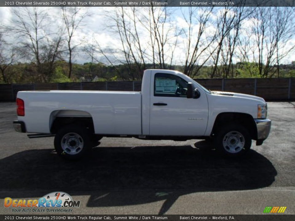 2013 Chevrolet Silverado 2500HD Work Truck Regular Cab Summit White / Dark Titanium Photo #5