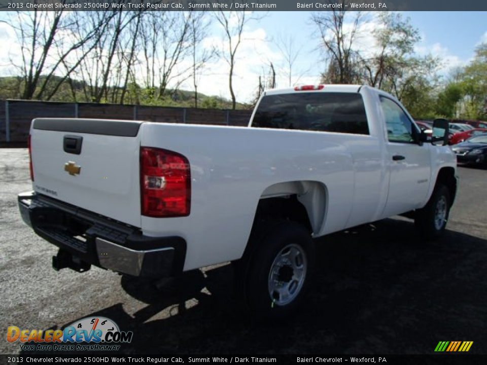 2013 Chevrolet Silverado 2500HD Work Truck Regular Cab Summit White / Dark Titanium Photo #6