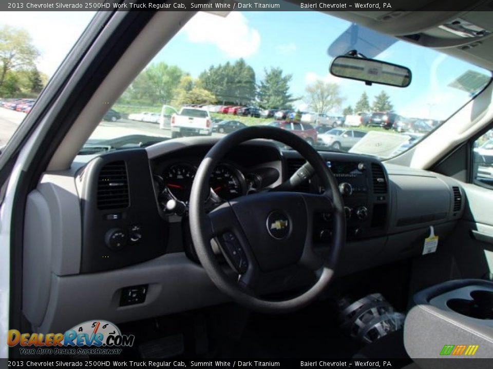 2013 Chevrolet Silverado 2500HD Work Truck Regular Cab Summit White / Dark Titanium Photo #10