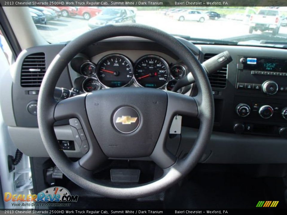 2013 Chevrolet Silverado 2500HD Work Truck Regular Cab Summit White / Dark Titanium Photo #16