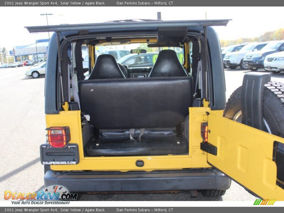 2001 Jeep Wrangler Sport 4x4 Solar Yellow / Agate Black Photo #8