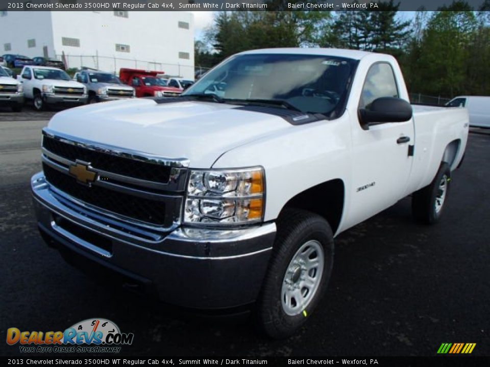 2013 Chevrolet Silverado 3500HD WT Regular Cab 4x4 Summit White / Dark Titanium Photo #2