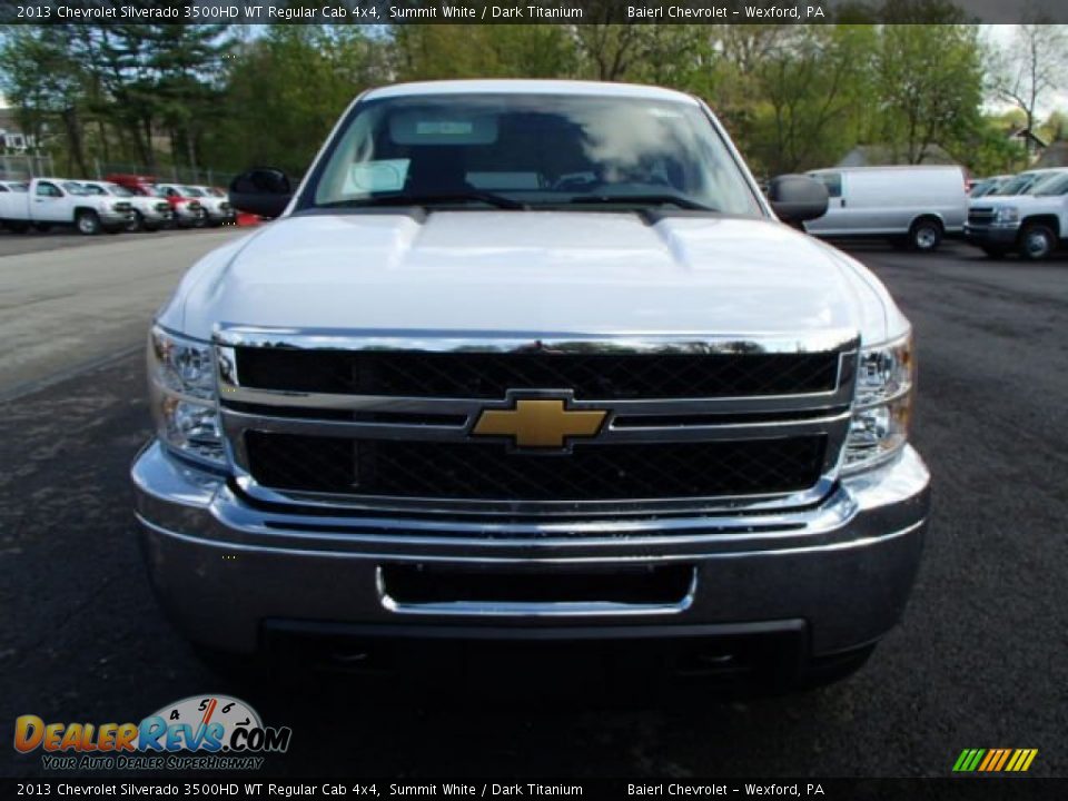 2013 Chevrolet Silverado 3500HD WT Regular Cab 4x4 Summit White / Dark Titanium Photo #3