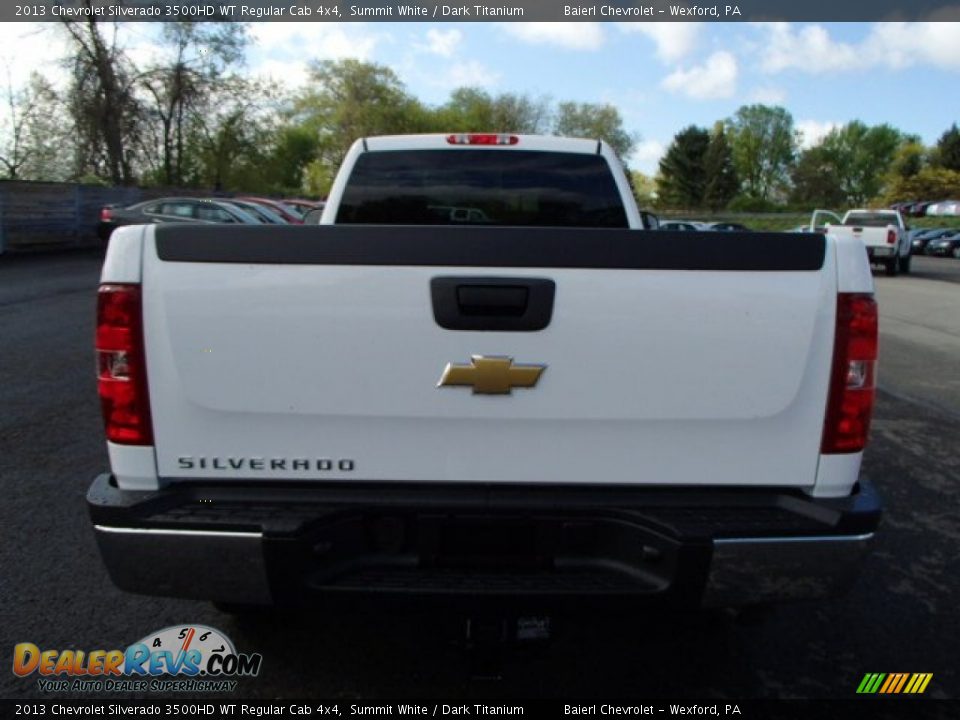 2013 Chevrolet Silverado 3500HD WT Regular Cab 4x4 Summit White / Dark Titanium Photo #7