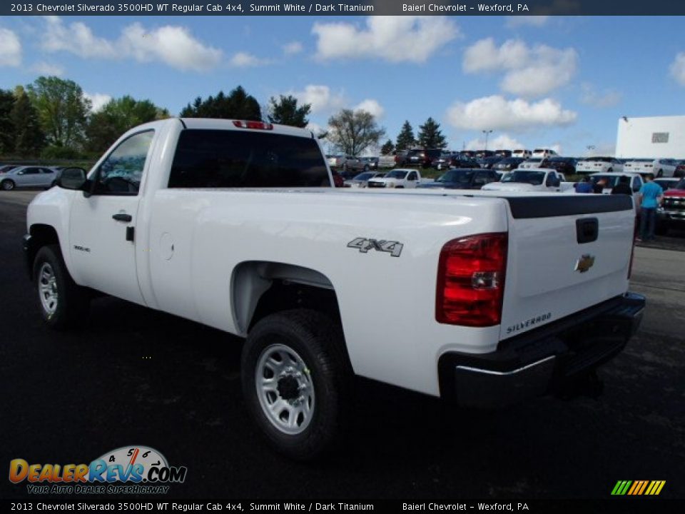 2013 Chevrolet Silverado 3500HD WT Regular Cab 4x4 Summit White / Dark Titanium Photo #8