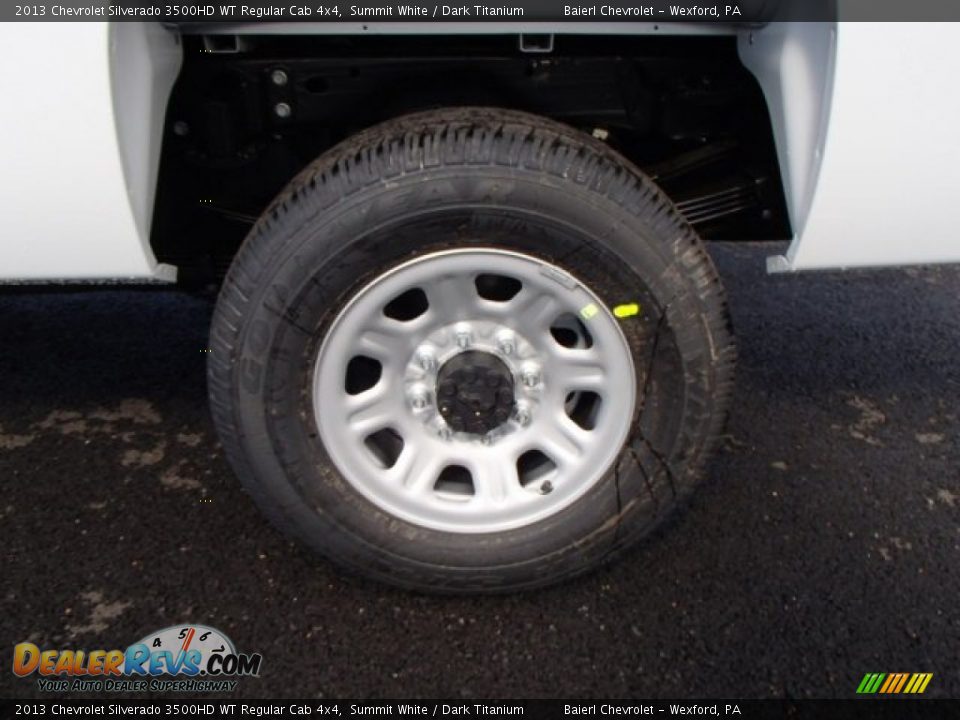 2013 Chevrolet Silverado 3500HD WT Regular Cab 4x4 Summit White / Dark Titanium Photo #9