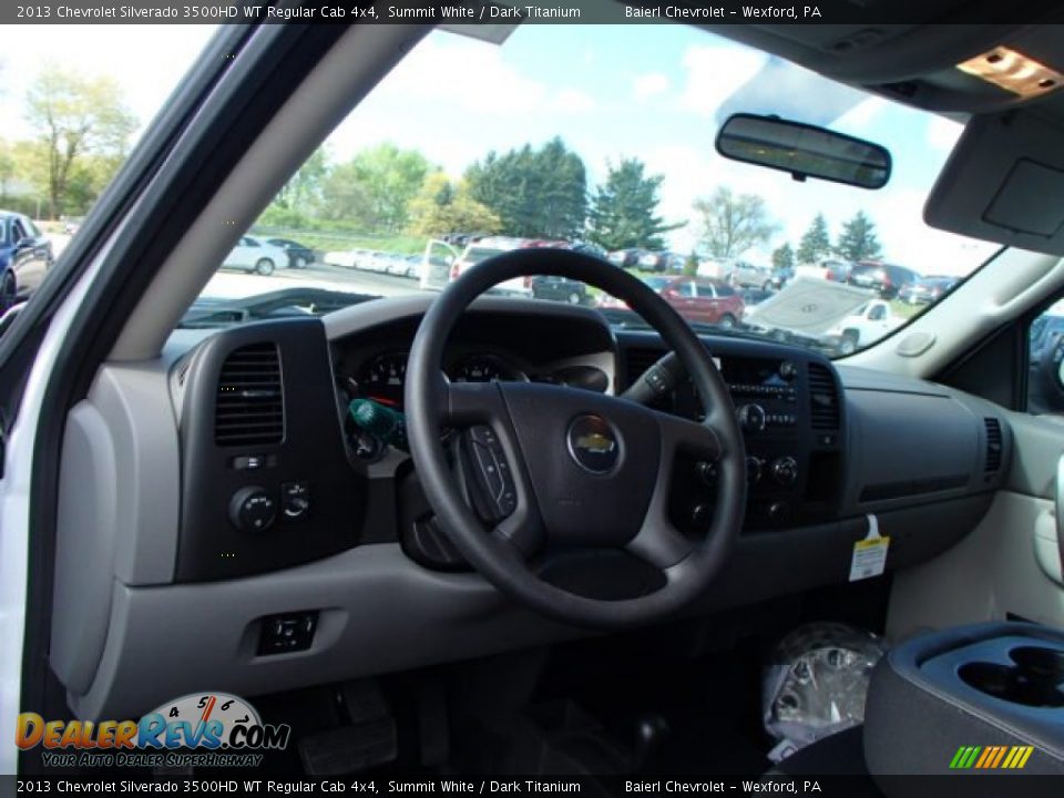 2013 Chevrolet Silverado 3500HD WT Regular Cab 4x4 Summit White / Dark Titanium Photo #10