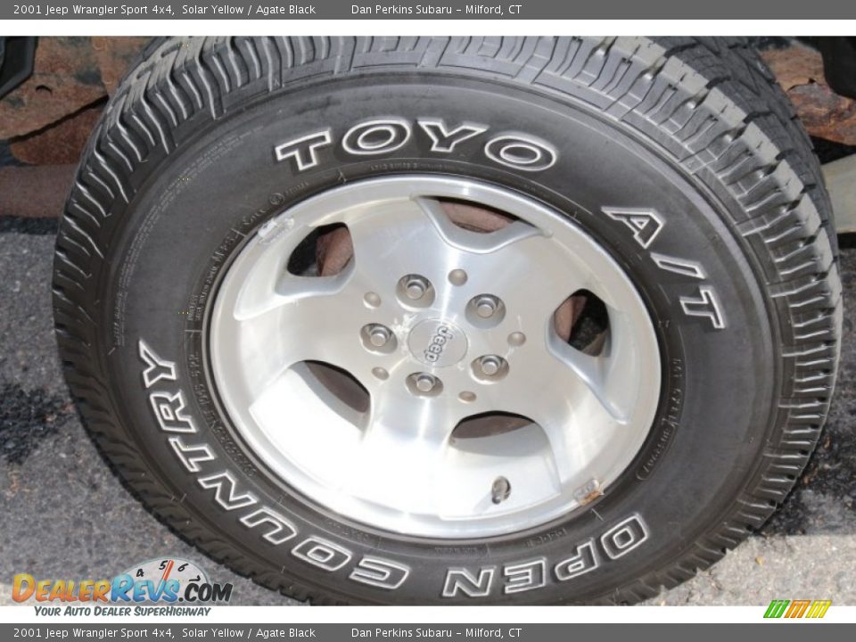 2001 Jeep Wrangler Sport 4x4 Solar Yellow / Agate Black Photo #18