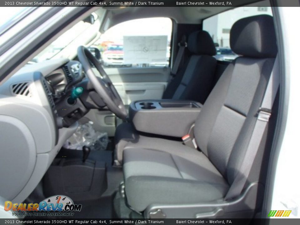 2013 Chevrolet Silverado 3500HD WT Regular Cab 4x4 Summit White / Dark Titanium Photo #11