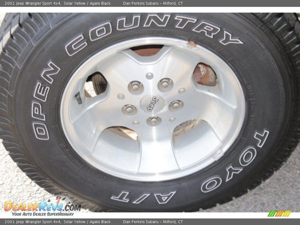 2001 Jeep Wrangler Sport 4x4 Solar Yellow / Agate Black Photo #19