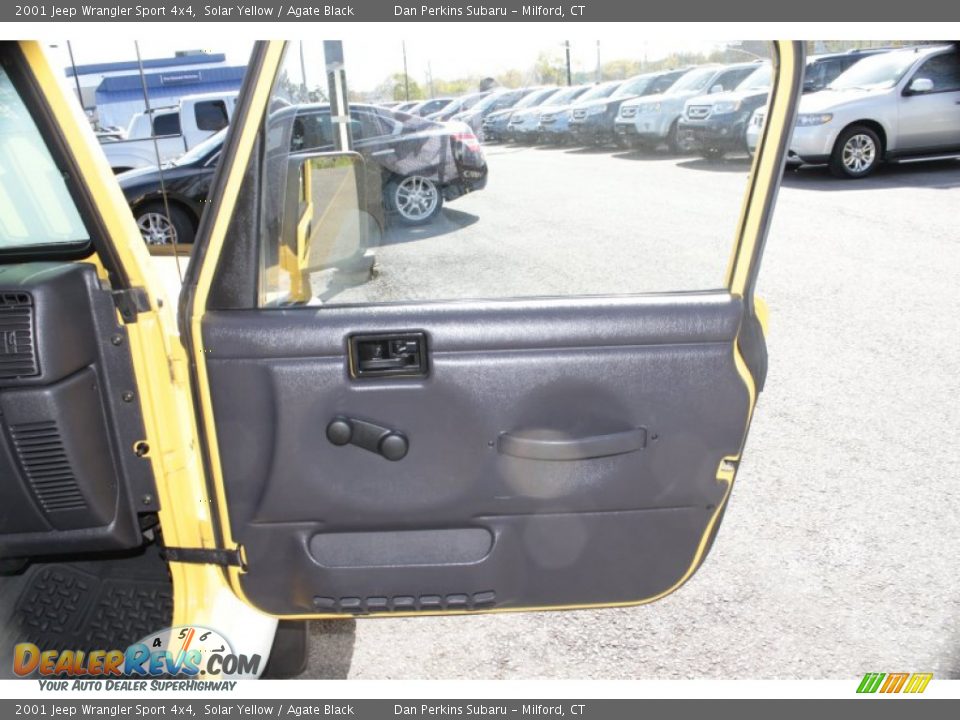 2001 Jeep Wrangler Sport 4x4 Solar Yellow / Agate Black Photo #20