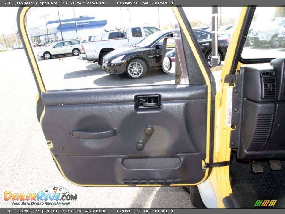 2001 Jeep Wrangler Sport 4x4 Solar Yellow / Agate Black Photo #21